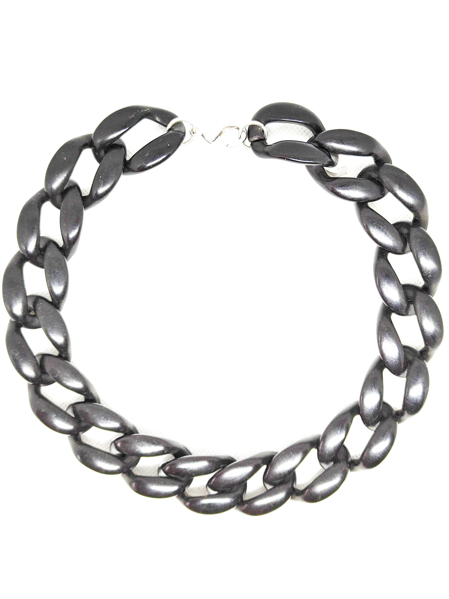 Collar eslabones negro