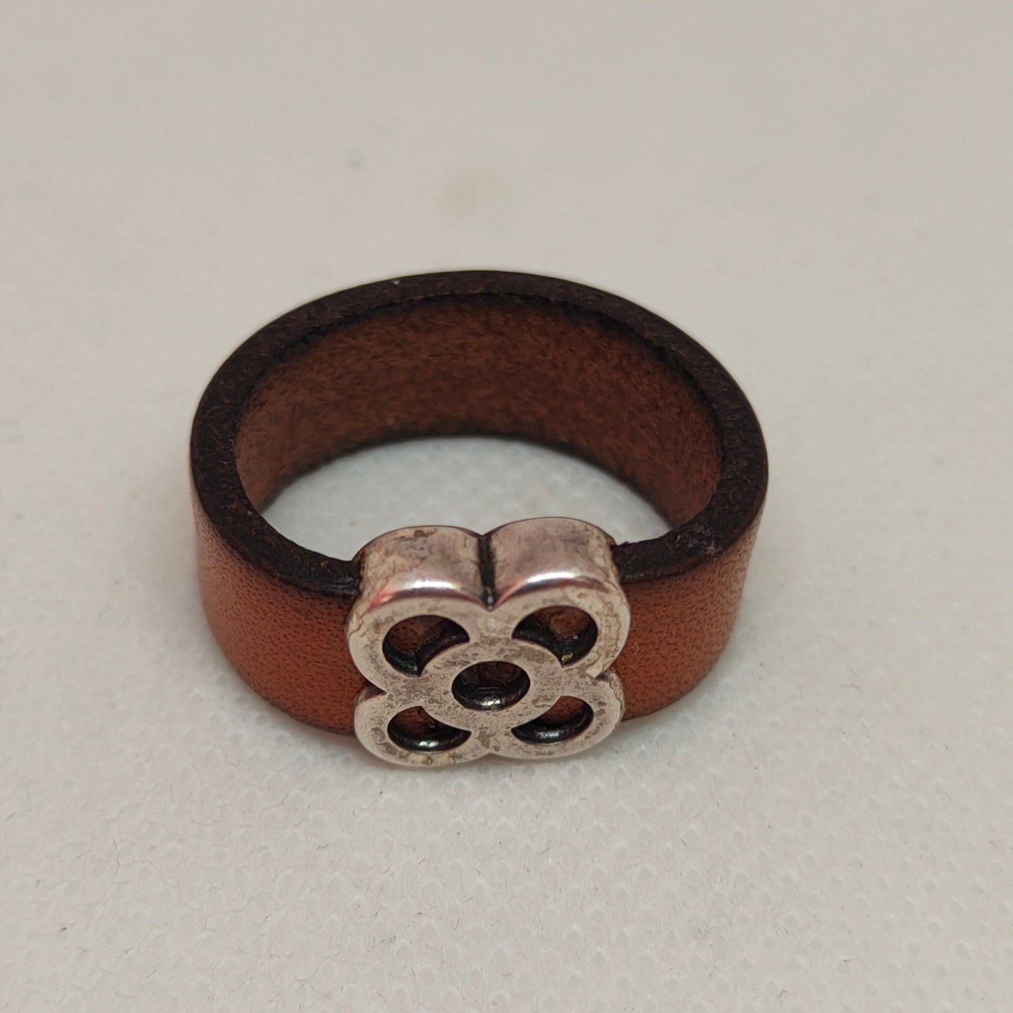 Anillo baldosa Barcelona plateado