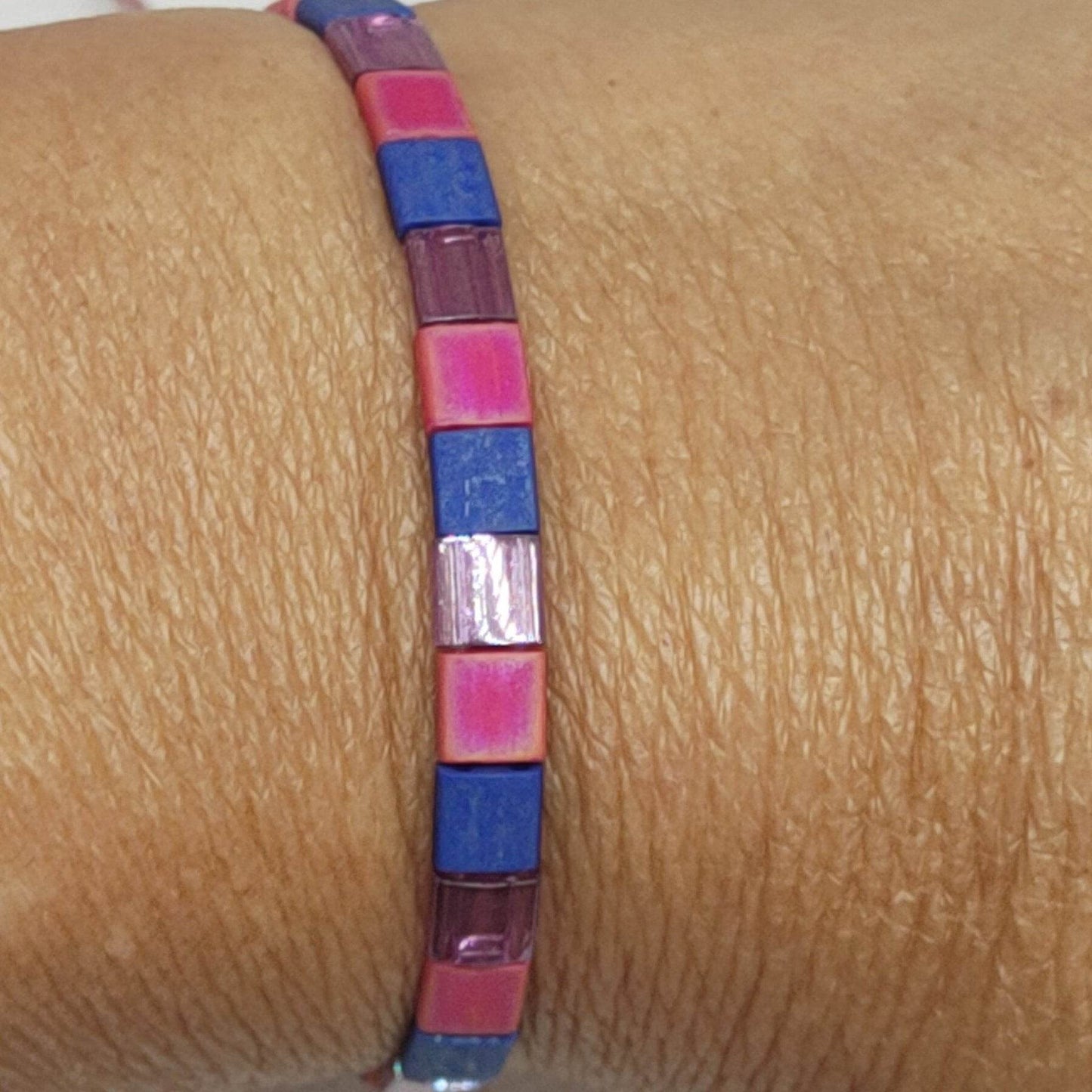 Bandera bisexual pulsera - Evam Joies