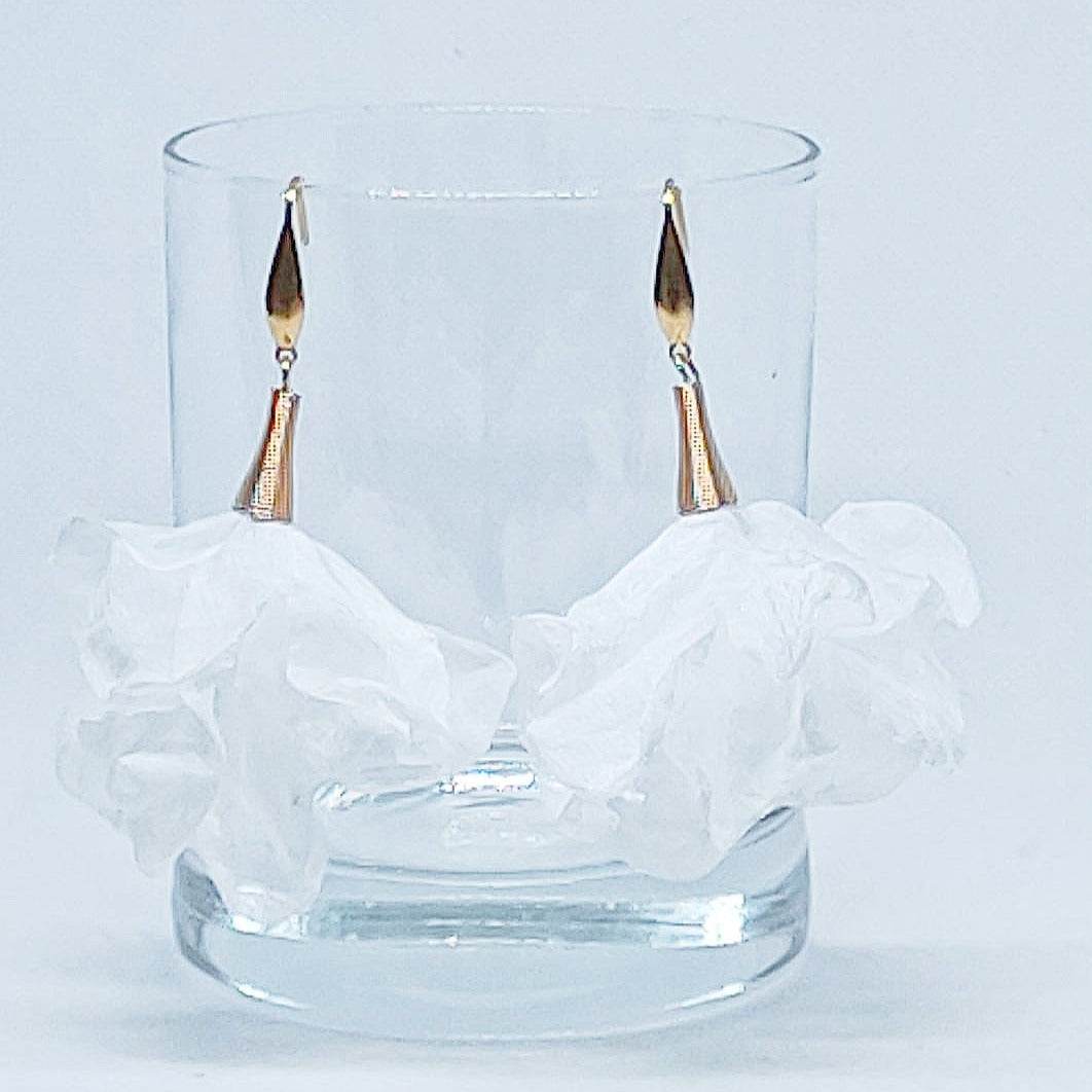 Pendientes flor de seda 8 colores - Evam Joies