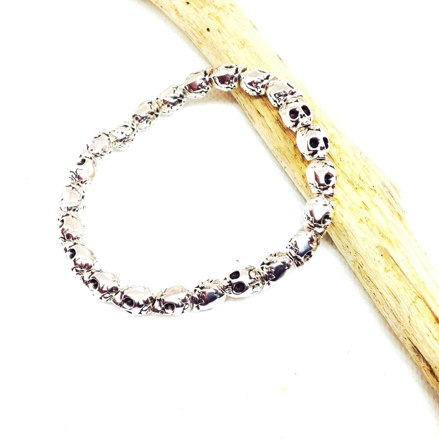 Pulsera de calaveras hombre - Evam Joies
