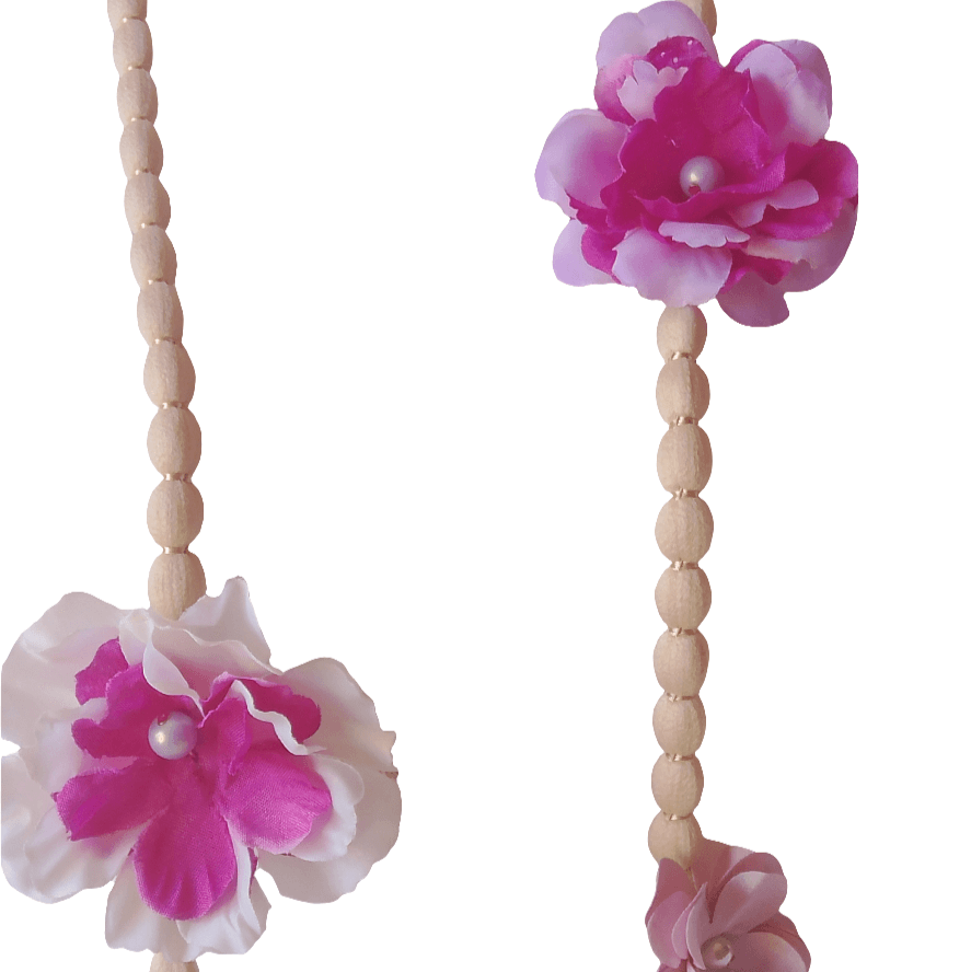 Collar flores de tela - Evam Joies