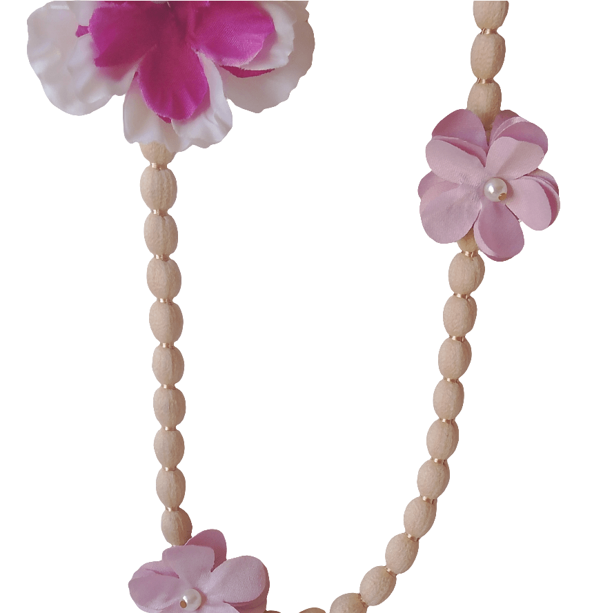 Collar flores de tela - Evam Joies