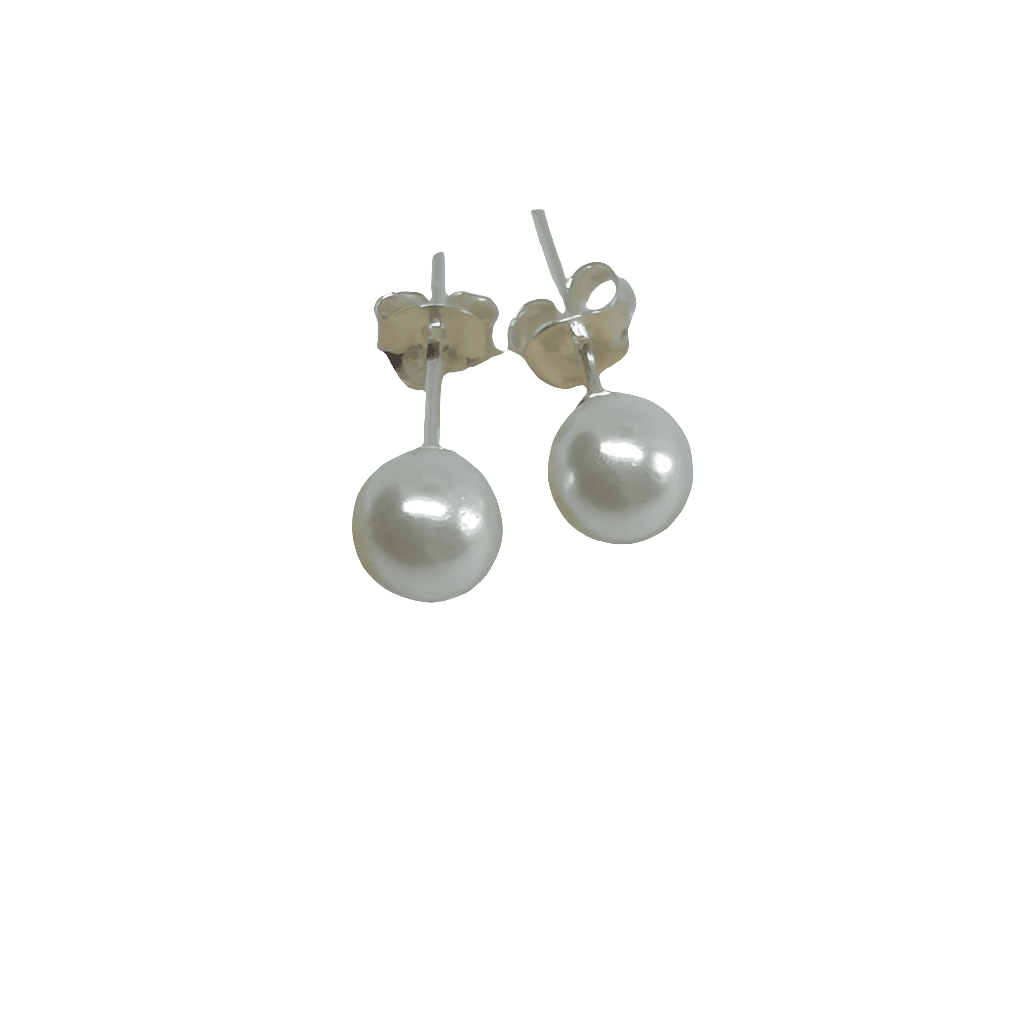 Pendientes de perlas plata - Evam Joies
