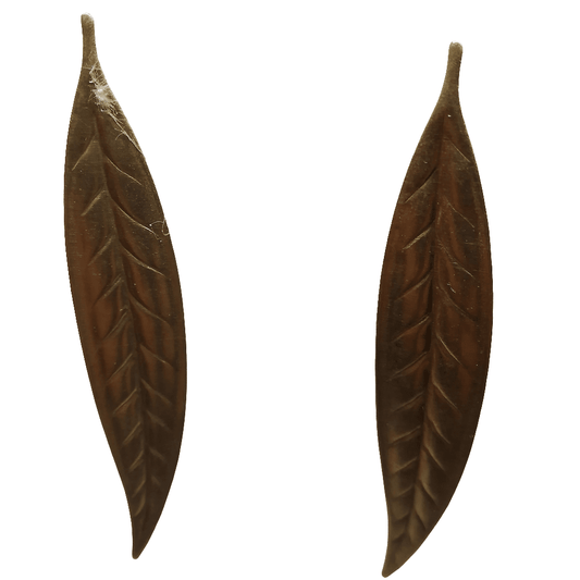 Pendientes hojas bronce - Evam Joies