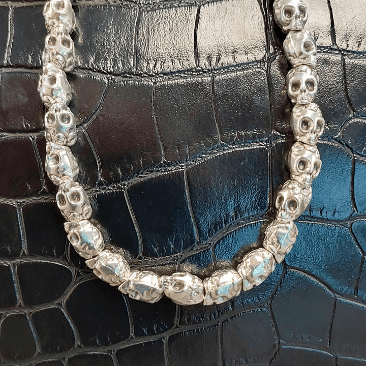 Collar de calaveras para hombre - Evam Joies
