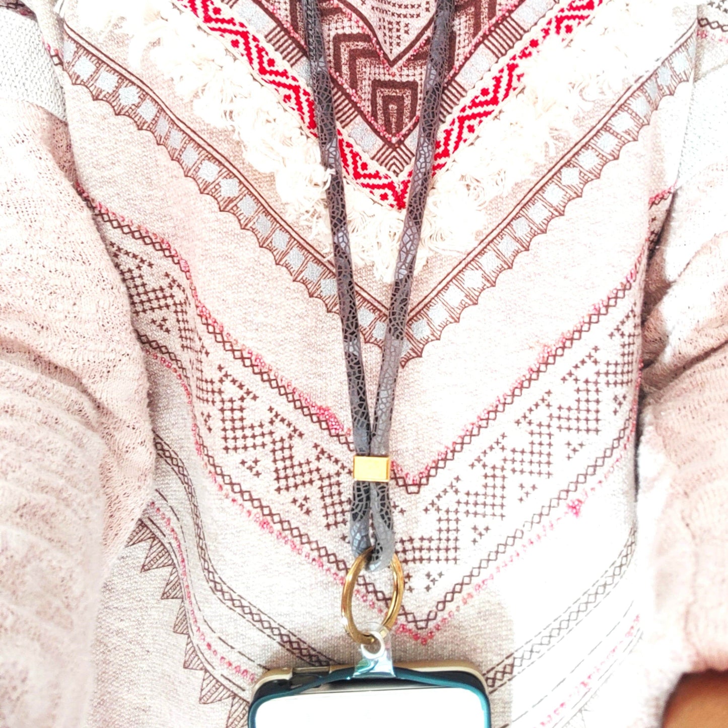 Cordón universal para móvil de cuero - Evam Joies