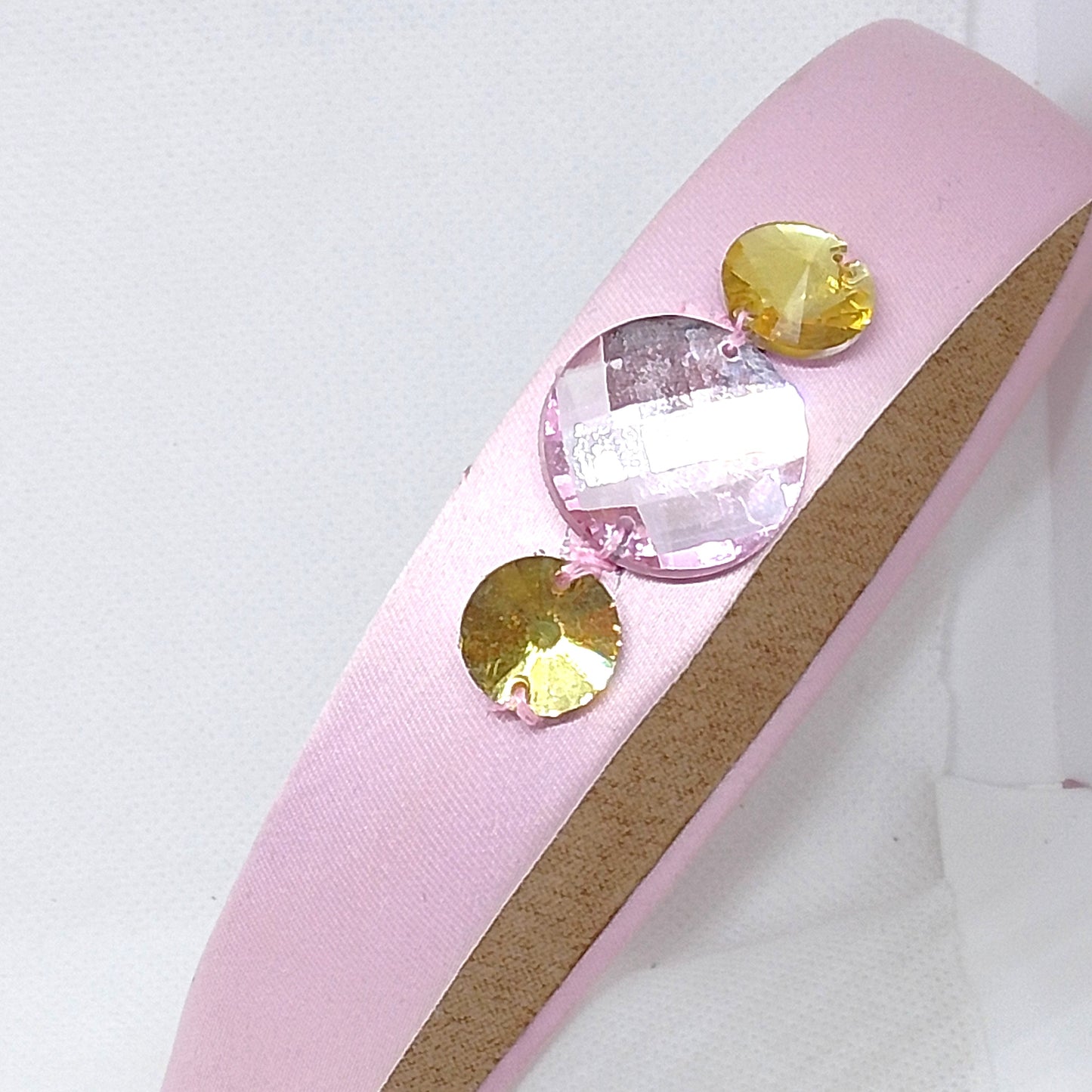 Diademas niña raso con pedrería