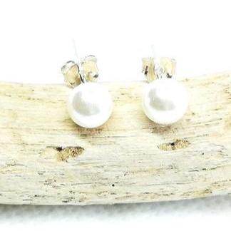 Pendientes de perlas plata - Evam Joies