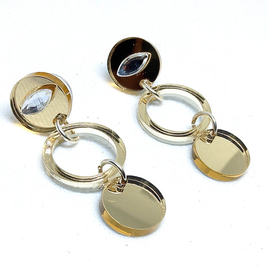 Pendientes metacrilato largos - Evam Joies