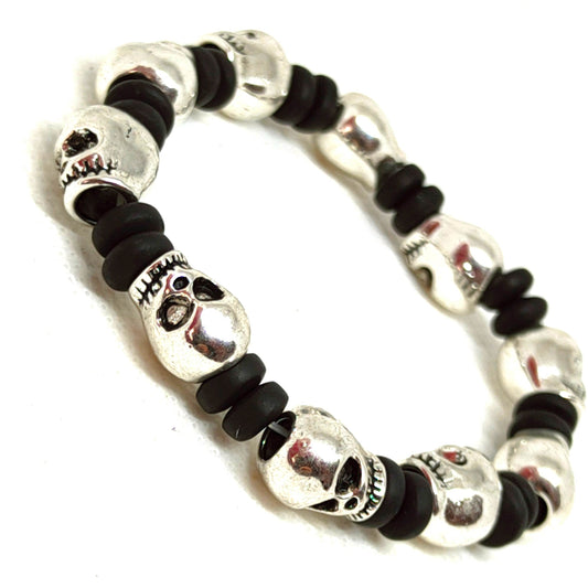 Pulsera calaveras mujer - Evam Joies