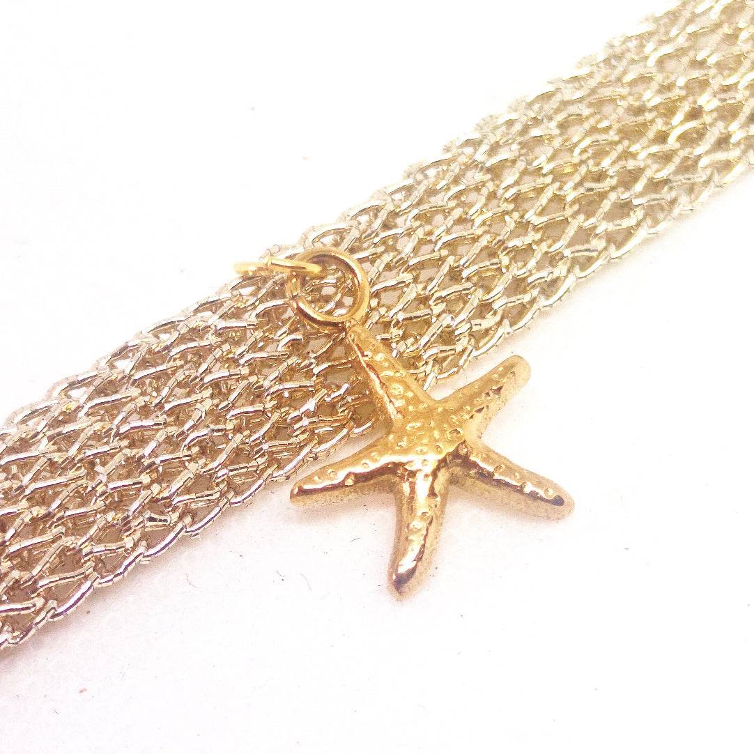 Pulsera de malla dorada - Evam Joies