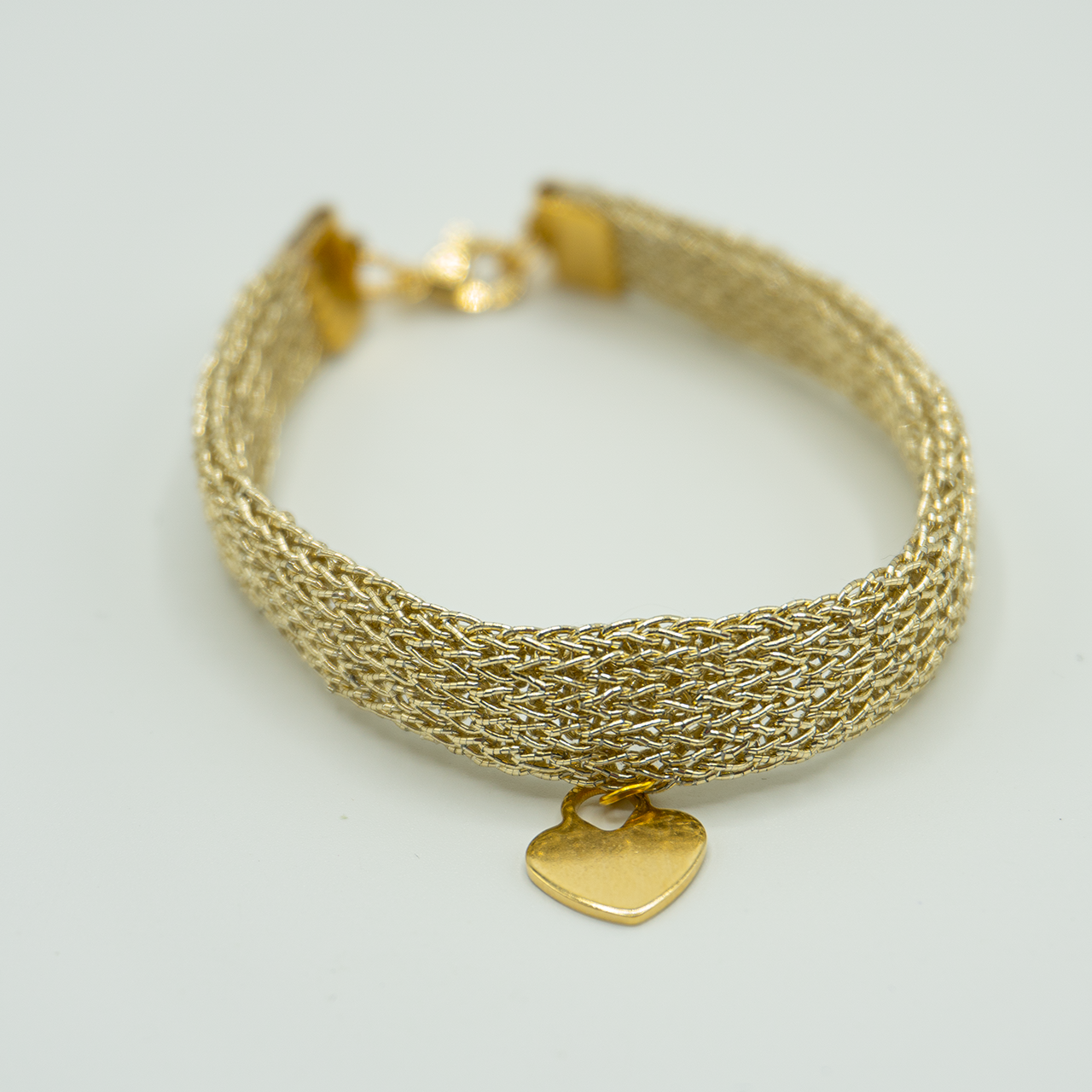Pulsera malla dorada