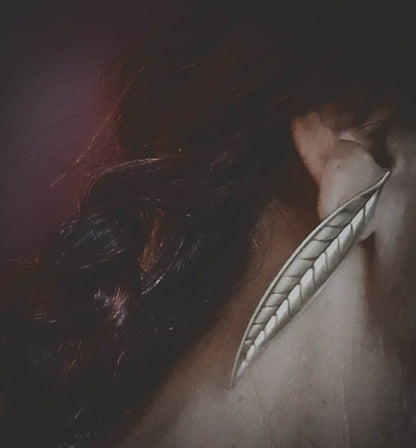 Pendientes hojas bronce - Evam Joies