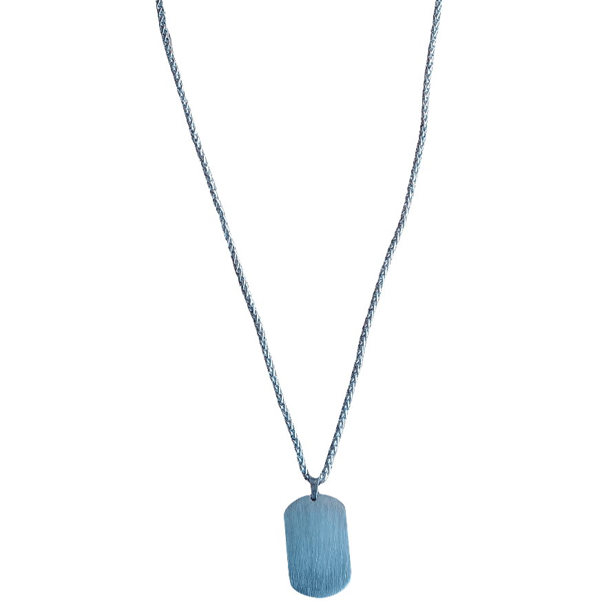 Cadena y chapa de acero inoxidable - Evam Joies