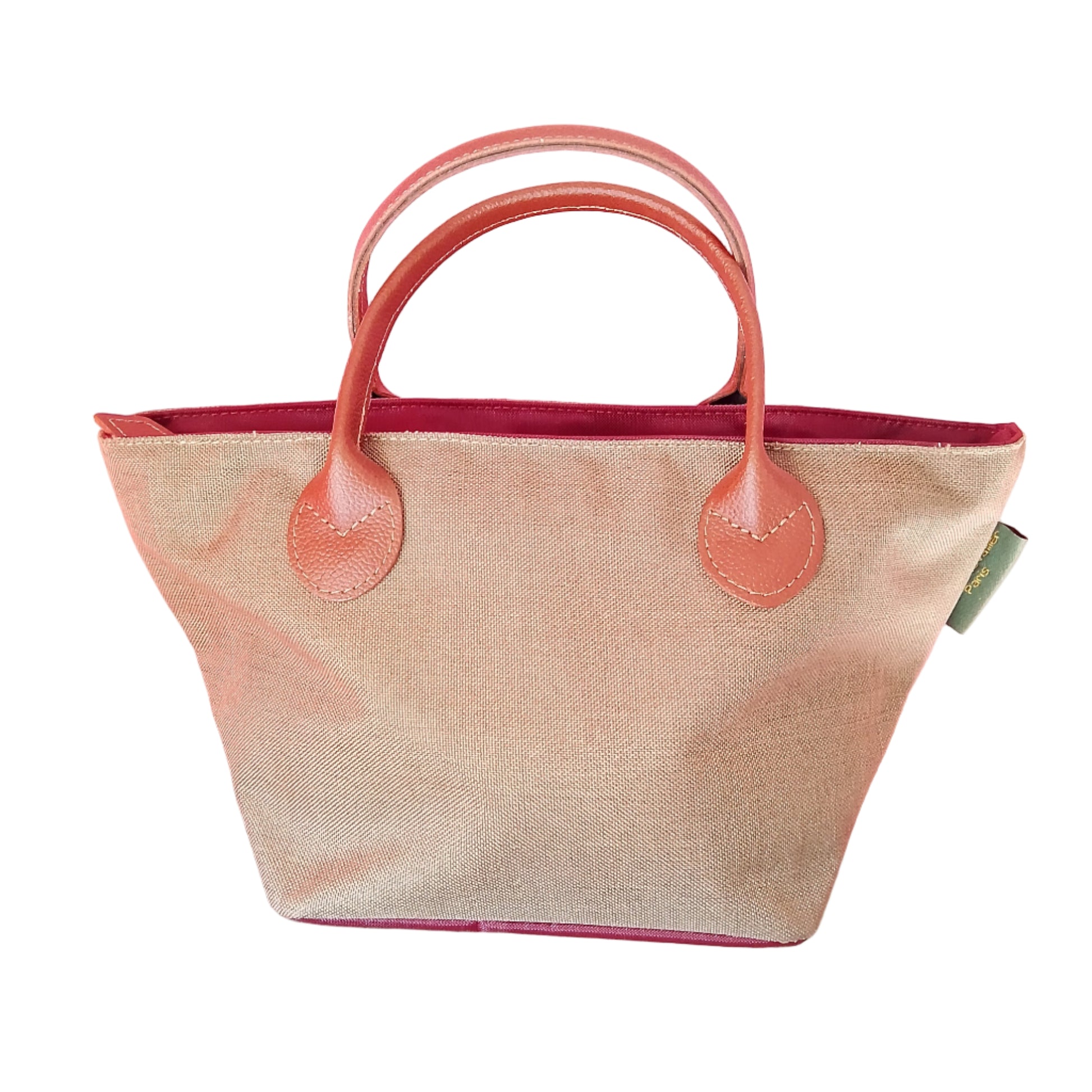 bolso mediano verde grana de frente