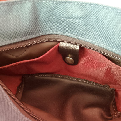 bolsillo interior de bolso ganate azul