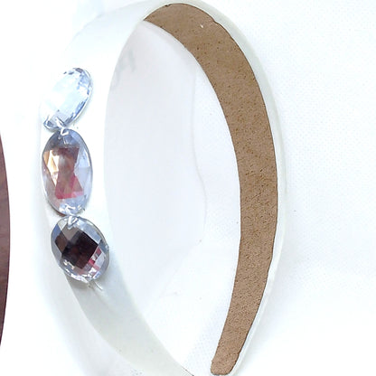 Diademas niña raso con pedrería
