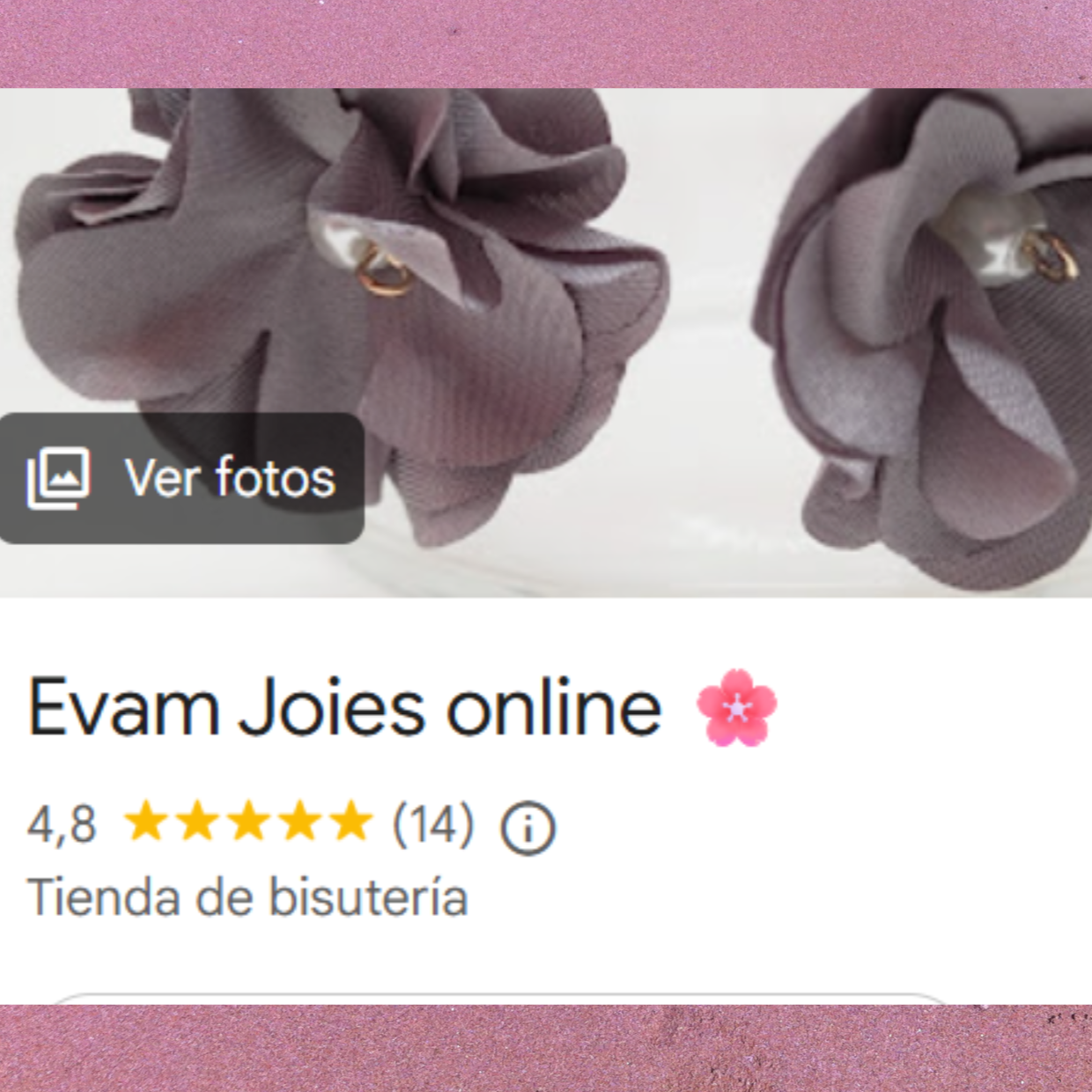  google reseñas Evam Joies online 5 estrellas