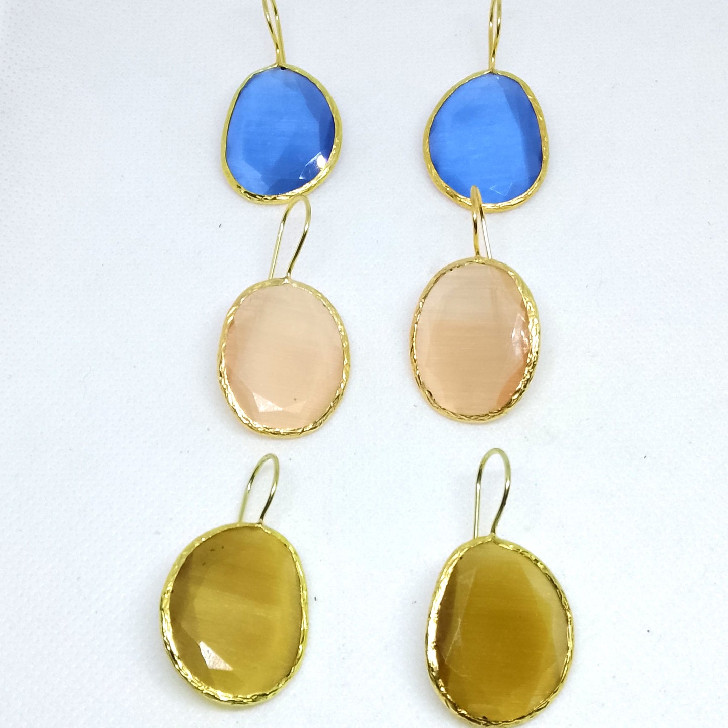 Pendientes elegantes de piedra