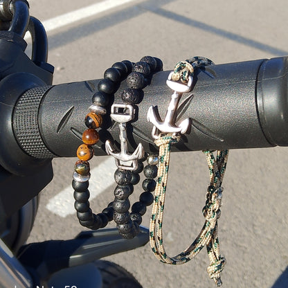 3 pulsera de hombre n manillar de moto