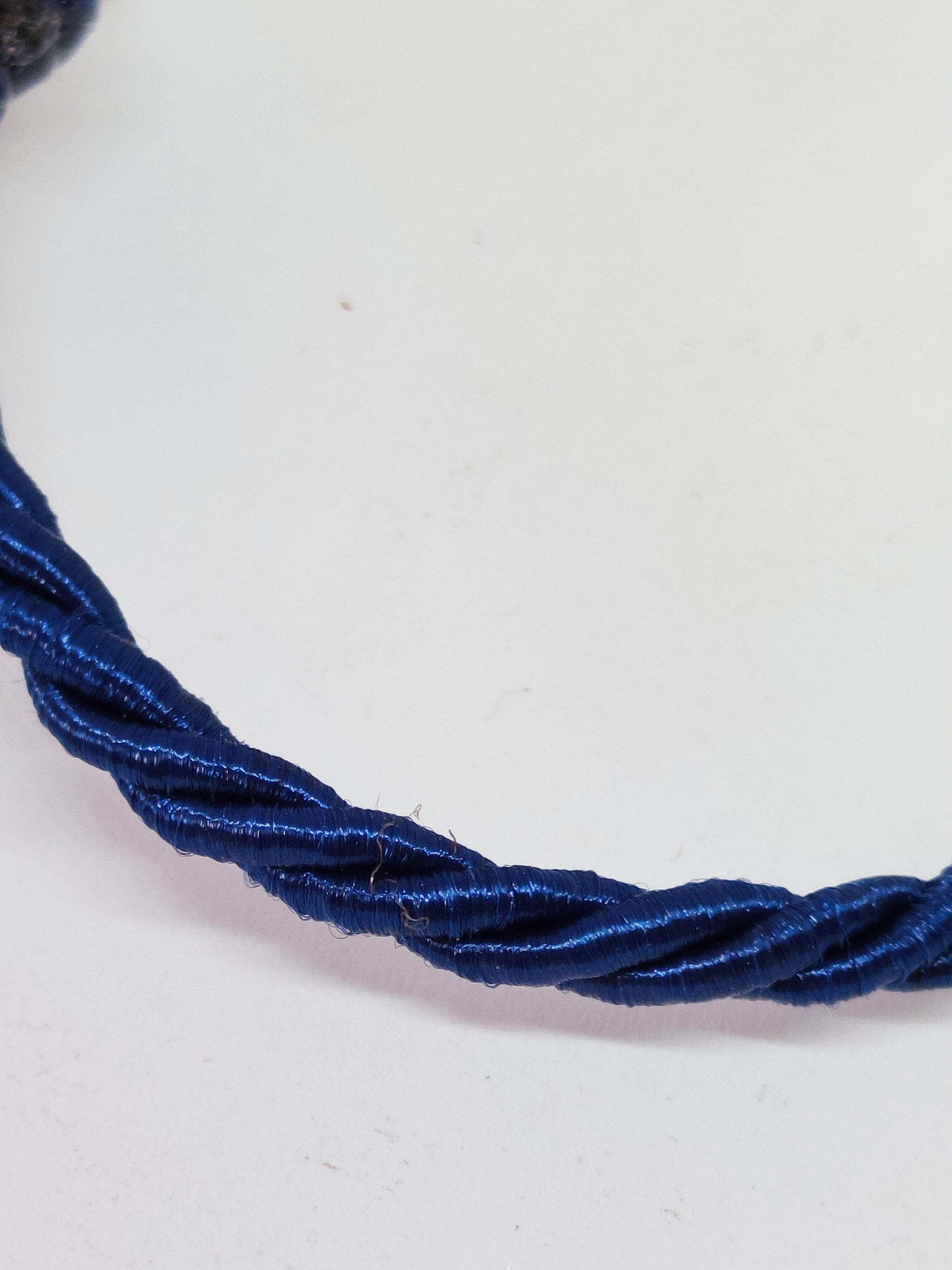 cordón azul de la Pulsera hombre ancla con cordón azul